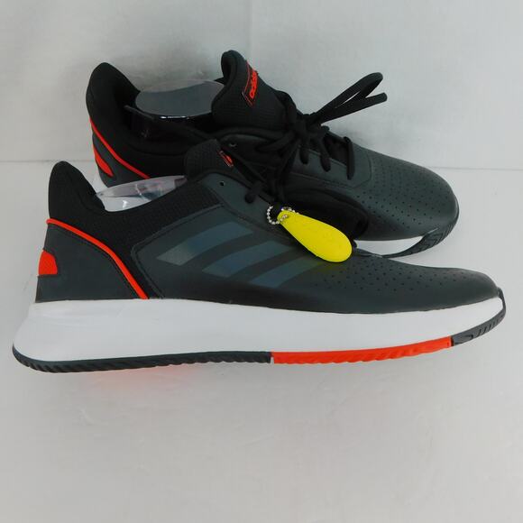 Adidas Courtsmash Tennis Sneakers Black Mens  Size 12 New - Picture 8 of 12